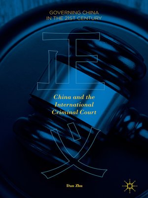 cover image of China and the International Criminal Court